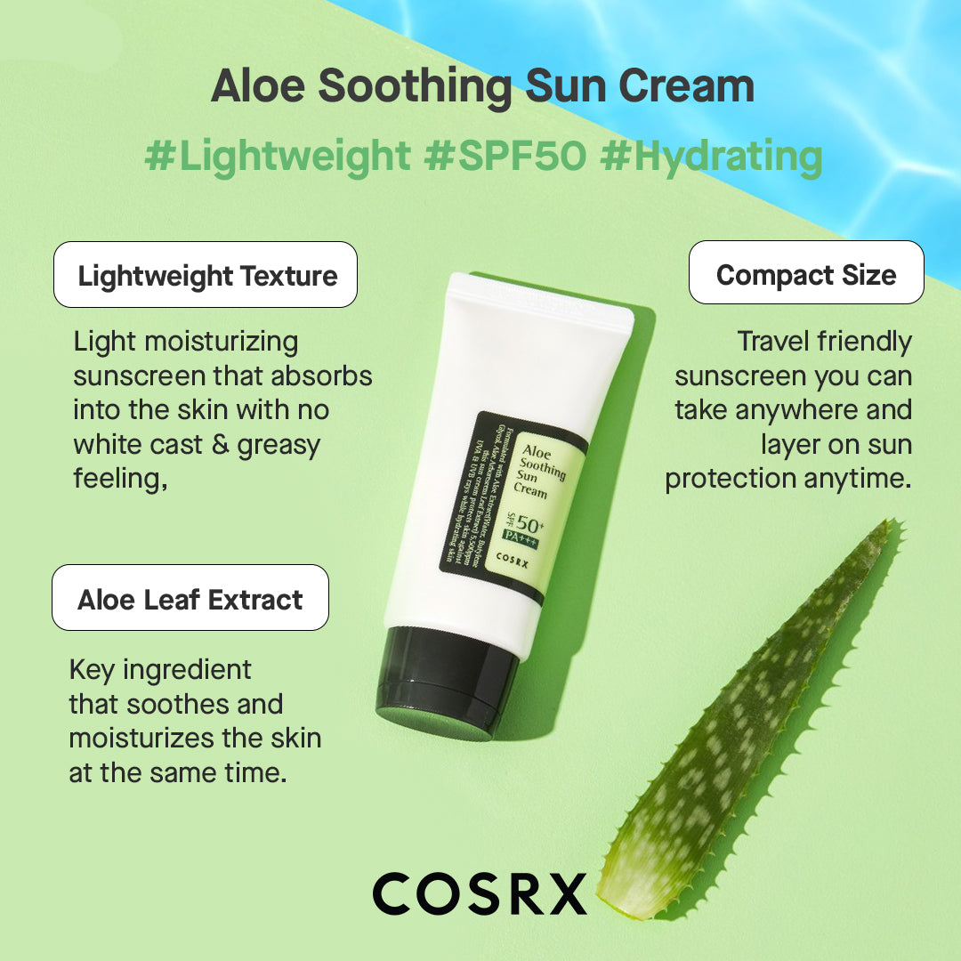 COSRX Aloe Soothing Sun Cream SPF50 PA+++