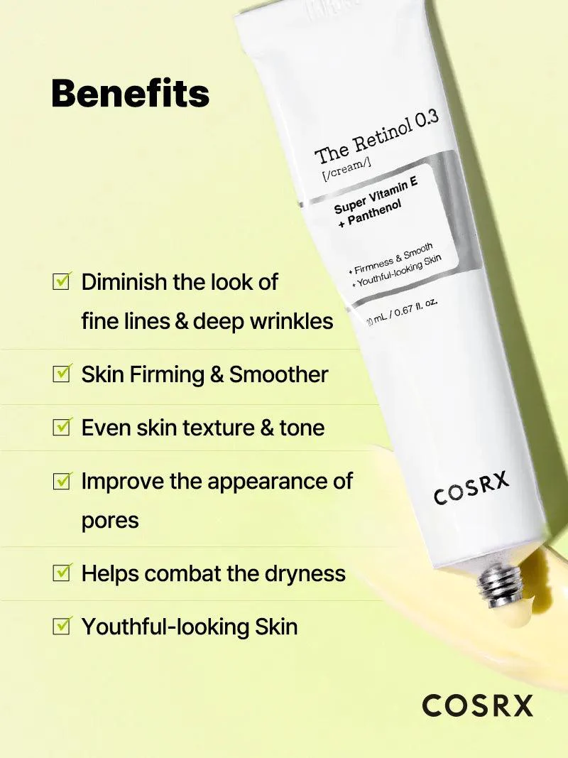COSRX The Retinol 0.3 Cream, 20mL