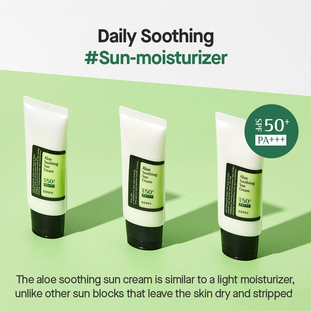 COSRX Bestseller Duo (Salicylic Acid Daily Gentle Cleanser and Aloe Soothing Sun Cream)