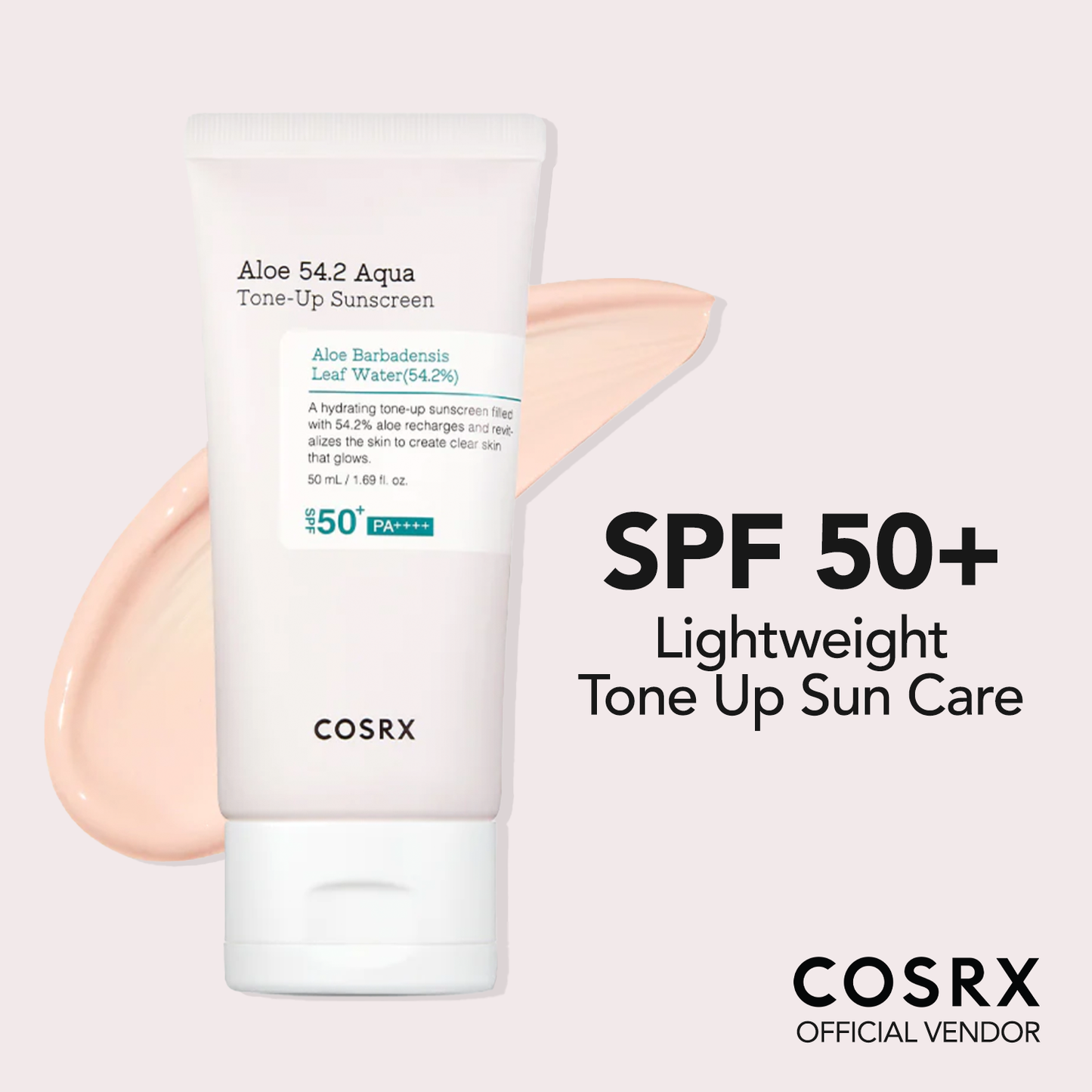 COSRX Aloe 54.2 Aqua Tone-up Sunscreen SPF 50+ PA++++ 50ml