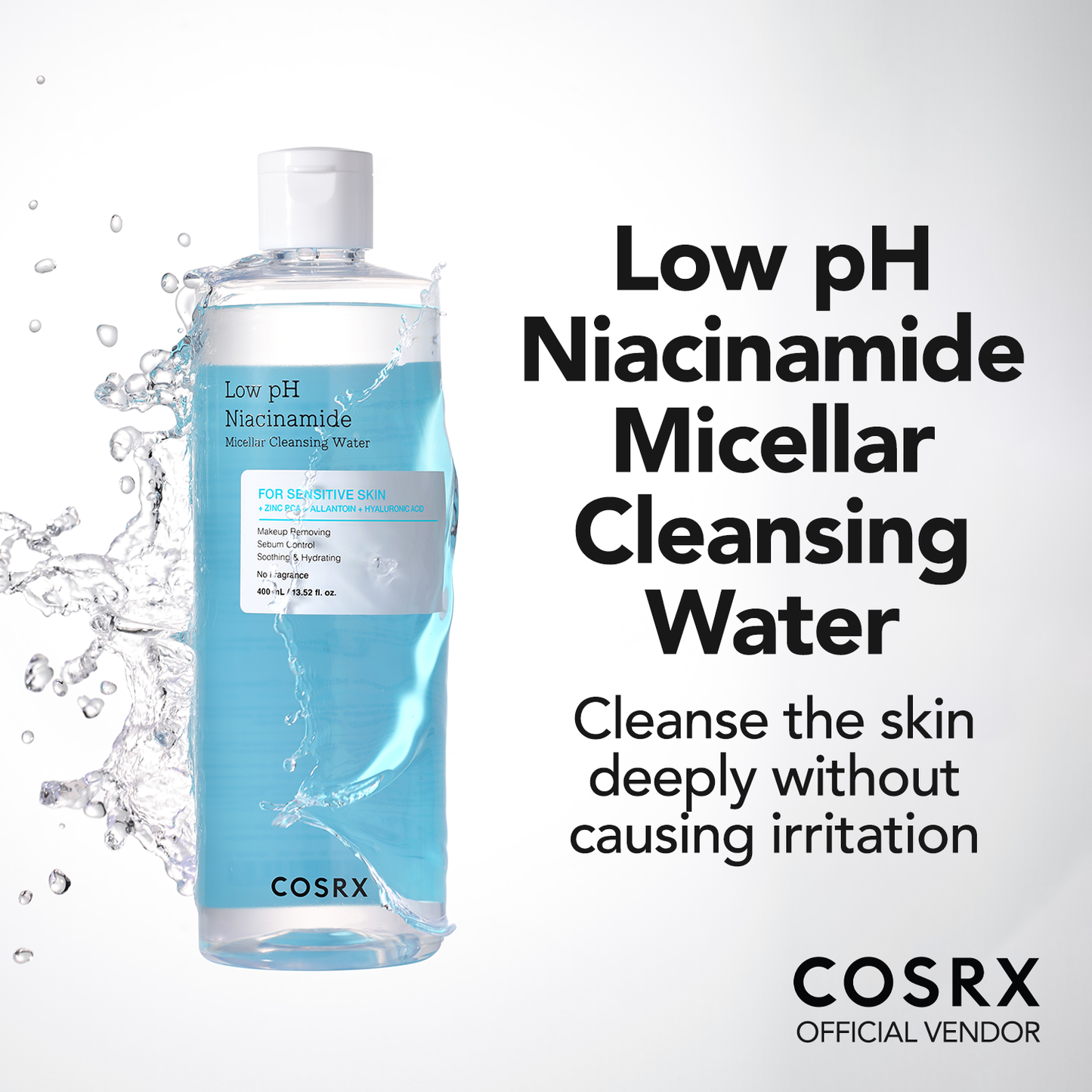 COSRX Low pH Niacinamide Micellar Cleansing Water 400ml